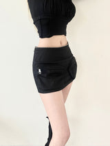 1442. Cargo pocket zipper mini sk-pt (3color)