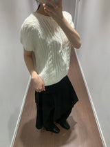 ハッシュツイストハーフニット(4color)