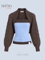 Blue Choco bolero cardigan top two-piece