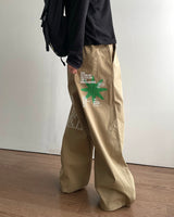 レコ プリント コットン パンツ