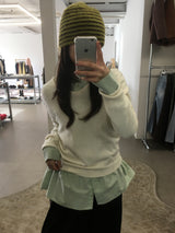 ルエルカシミアVネックニット (4color)