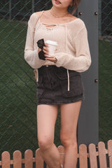 Soft Knit Lazy Tip Up Top - 3 colours