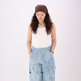 brown knit bandana