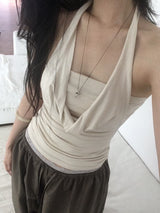 Draped tube top