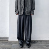 Curved Draped Suiting Trousers