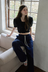 Mose punching blouse_black