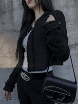cropped tweed jacket (2color)