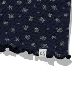 ラッフルフラワーブラウス(NAVY)