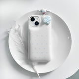 [MADE] white star wings dots case