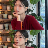 [Celeb pick] グローシャインリボンネックレス