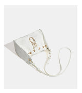 Premium Crocodile Pattern Chain Square Bag - Luxurious Crocodile Pattern Bag