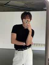 [SET] アベンカットマッスルフィット半袖Tシャツ + メールカットフレアフィットデニムパンツ