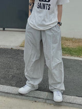 Silver String Nylon Balloon Pants 2C