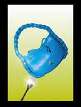“BURANO” Bow Woven Crescent Bag