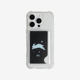 Jump Rabbit Card Jelly Case (Black)