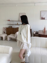 [UNISEX] クラウディーシーズンオーバーフィットアンゴラクルーネックロングスリーブニット (7 colors)