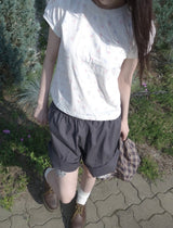 ロールアップショートパンツ