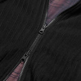 BEUTER® BLACK PANELED RIVERSIBLE HOODIE / BEUTER® ブラックパネル リバーシブルフーディ
