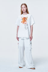 ルーズフィットTシャツ フラワーエンジェル