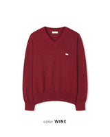 Seron V-Neck Patch Knit