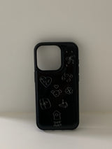 happy puppy case (black)