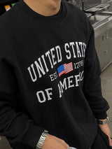 ASCLOアメリカ合衆国スウェットシャツ (4color)