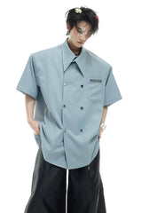 ダブルブレスティドシャツTシャツ