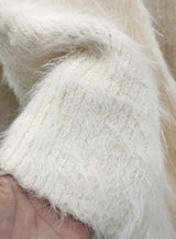 Muffler Set Sleeveless Fur Wrap Cardigan