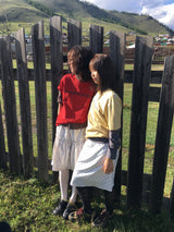 YWD ロゴTシャツ_シグネチャーレッド