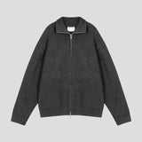 Saint wool zipup knit
