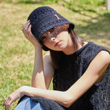 VA Patch Soft Knit Bucket Hat / Black