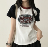 ロックレットカラーラグラン半袖Tシャツ