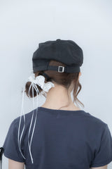 angel ribbon cap(black)