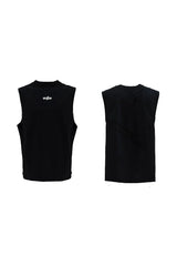 Mesh Cutout Sleeveless Vest