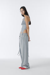CUBIC SWEAT BIKINI TOP (GRAY)