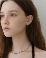 [Silver 925] Cutting Black Necklace