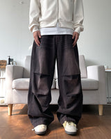 Brick washed denim pants