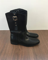Square toe buckle boots  (3color)