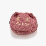 Twister Kitty Quilt Pouch - Red