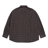 25SS ロゴエンボオーバーサイズチェックシャツ ブラック