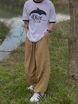 Nylon Basic Balloon Pants 3C