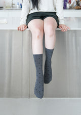 [3PACK] 1507 UNISEX DOT BASIC SOCKS - small dot snow white colorpack