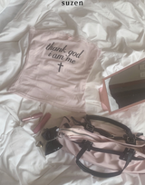 Thankstoo レースチューブトップ (light pink)