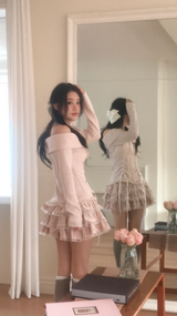 valentine eyelet two-piece set