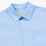 Stranger Classic Fit Flower Cotton Shirt (Blue)