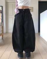 ポーティスタッズベルトバルーンパンツ