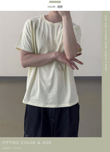 ニックラインレイヤードショートスリーブTシャツ