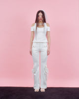 ROSE HALTER BLOUSE [WHITE]