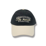 ツートーンビンテージウォッシングボールキャップ (Black/Ivory)