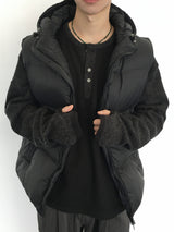 Tailed Padded Hooded Vest 3C